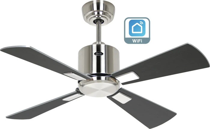 CasaFan Eco Neo III 92 BN-WN/SI WiFi Deckenventilator wenge/silber/chrom gebürstet