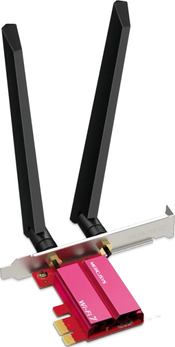 Mercusys WLAN-Adapter, Wi-Fi 7, BE9300, 2.4GHz/5GHz/6GHz WLAN, Bluetooth 5.4, PCIe x1