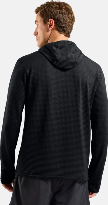 Odlo Essentials Thermal Hoodie Laufshirt langarm schwarz (Herren)