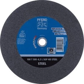 Pferd 100 T 500-6.3 L SGP HD STEEL/40.0 Trennscheibe, 500x6.3x40mm, 5 Stück