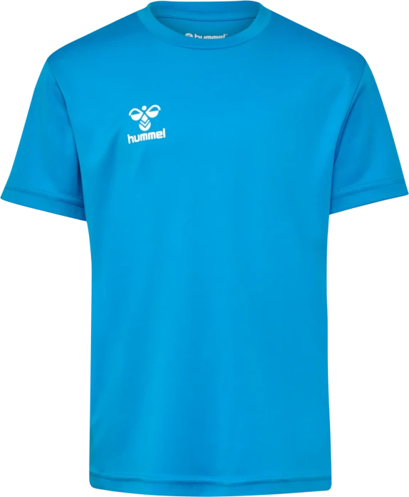 hummel Logo Set kurzarm diva blue (Junior)
