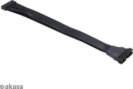 Akasa interne USB 3.0 Verlängerung, schwarz, 0.15m
