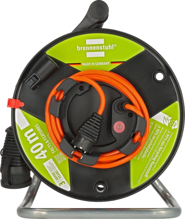 Brennenstuhl Garant G Bretec Gartenkabeltrommel, Gerätetrommel, Schuko auf 1x Schuko, 38m, IP44, AT-N05V3V3-F 3G1,5