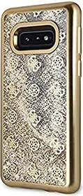 Guess Hard Cover Peony Liquid Glitter für Samsung Galaxy S10e gold