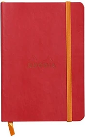 Rhodia Rhodiarama Notizbuch, A6, liniert, Softcover, poppy rot, 72 Blatt