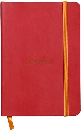 Rhodia Rhodiarama Notizbuch, A6, liniert, Softcover, poppy rot, 72 Blatt