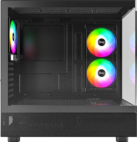 Montech XR, schwarz, Glasfenster