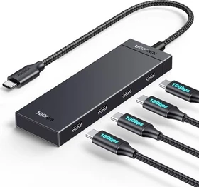 Ugreen USB-C Hub, 4x USB-C 3.1, USB-C 3.1 [Stecker] (35584)