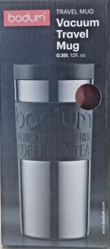 Bodum Travel Mug Vacuum Edelstahl Isolierbecher 350ml rot