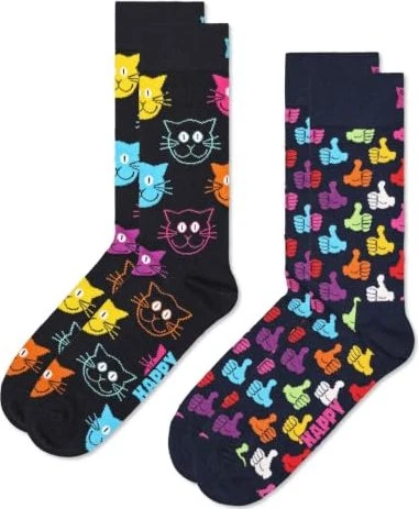 Happy Socks Classic Cat Socken, 2 Paare