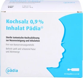 Kochsalz 0.9% Inhalat Pädia Lösung, 150ml (60x 2.5ml)