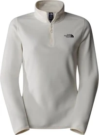 The North Face 100 Glacier Fleece 1/4 Zip Funktionsshirt langarm white dune/npf (Damen)