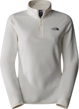 The North Face 100 Glacier Fleece 1/4 Zip Funktionsshirt langarm white dune/npf (Damen)