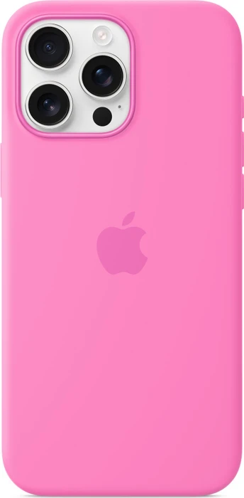 Apple Silikon Case mit MagSafe für iPhone 16 Pro Max Pfingstrose