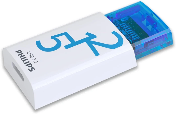 Philips Flash Drive Click Edition 512GB weiß/blau, USB-C, USB 3.2 Gen 1×1