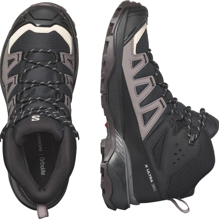 Salomon X Ultra 360 Mid GTX black/plum kitten/shale (Damen)