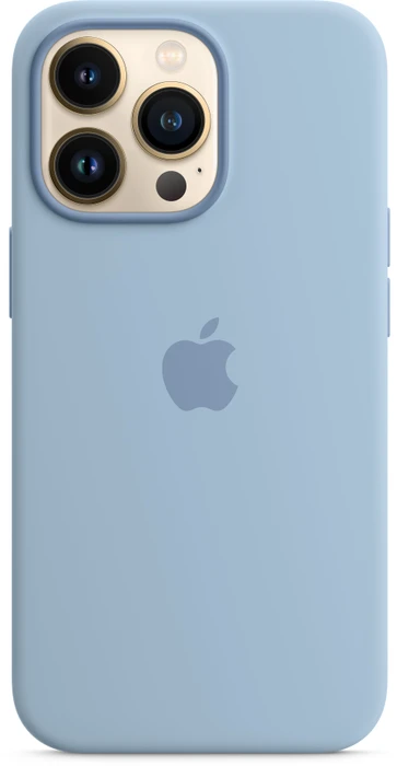 Apple Silikon Case mit MagSafe für iPhone 13 Pro dunstblau