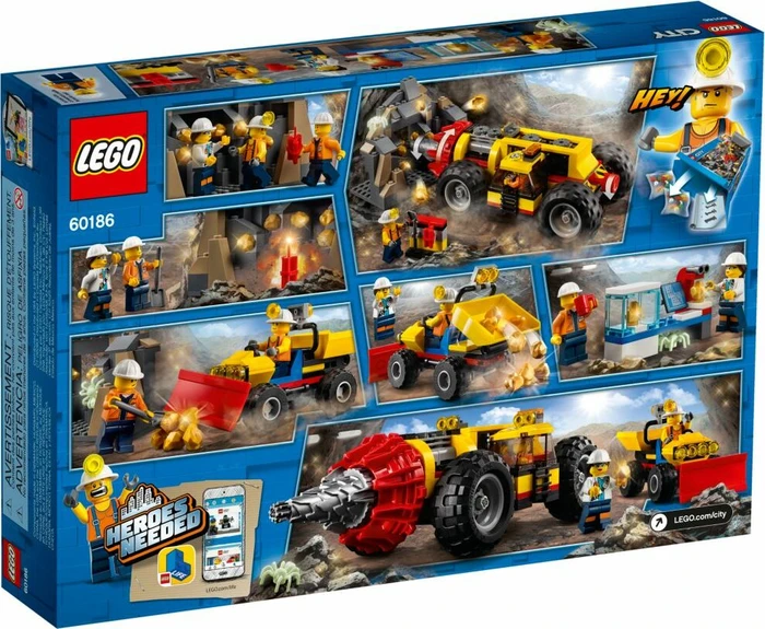 LEGO City Bergbauprofis - Schweres Bohrgerät für den Bergbau