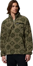 Columbia Rugged Ridge Sherpa Half Zip Fleece Pullover stone green checked out/greenscape (Herren)