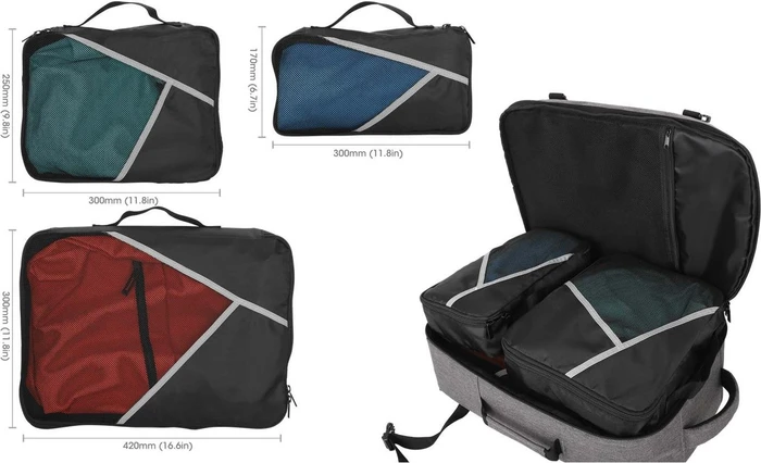 Manhattan Rome 17.3" Laptop-Reiserucksack, grau