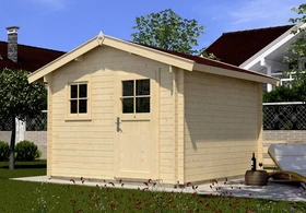 Weka Premium 28FT 300x250cm Gerätehaus natur
