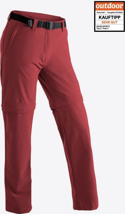 Maier Sports Nata 2 Zip-Off Hose lang sun dried tomato (Damen)