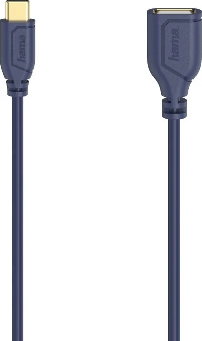 Hama USB-C-OTG-Kabel Flexi-Slim USB 2.0 480Mbit/s 0.15m