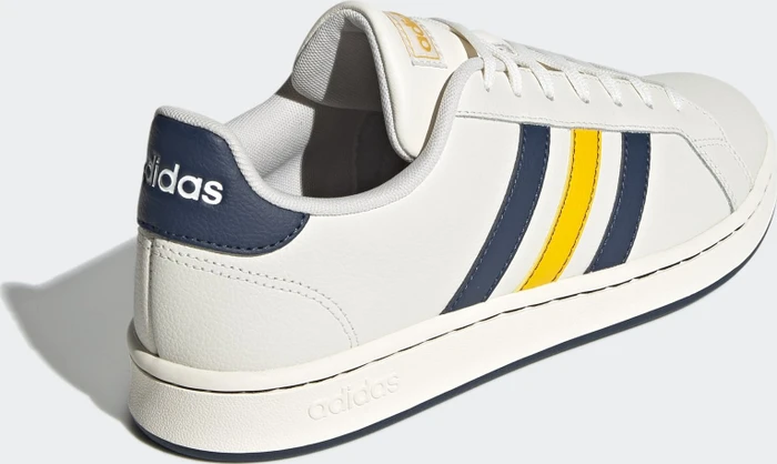adidas Grand Court chalk white/crew navy/crew yellow