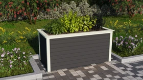 Karibu Hochbeet 2 166x83cm terragrau