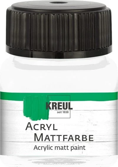 Kreul Acryl Mattfarbe, weiß, 20ml
