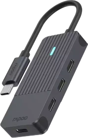 Rapoo UCH-4002 USB-C-Hub, 1x USB-C 3.0 [Stecker] (11417 / 00217696)