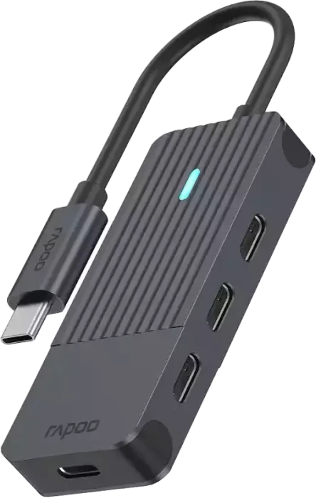 Rapoo UCH-4002 USB-C-Hub, 1x USB-C 3.0 [Stecker]