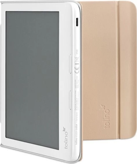 tolino vision color Stylus Sleep Cover, PU, sand beige/grau