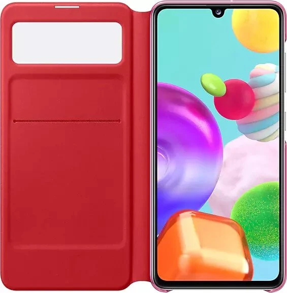 Samsung S-View Wallet Cover für Galaxy A41 weiß