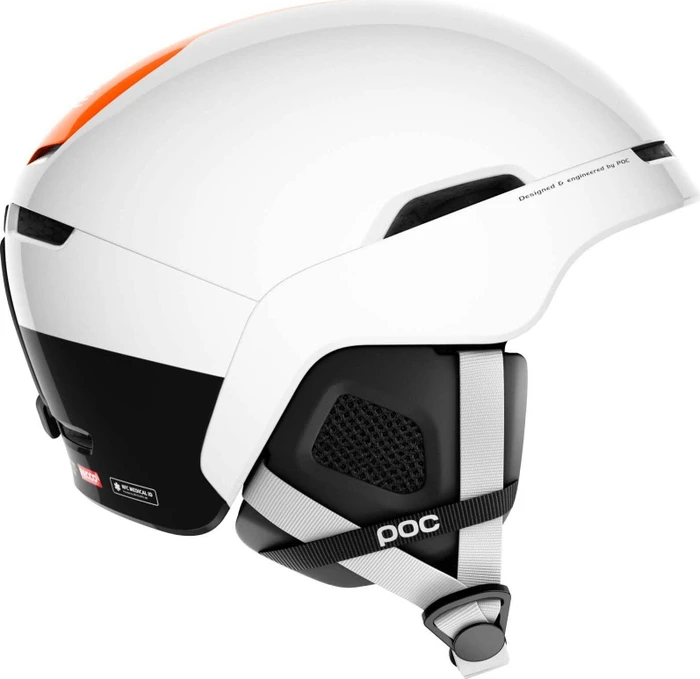 POC Obex BC SPIN Helm hydrogen white/fluorescent orange avip