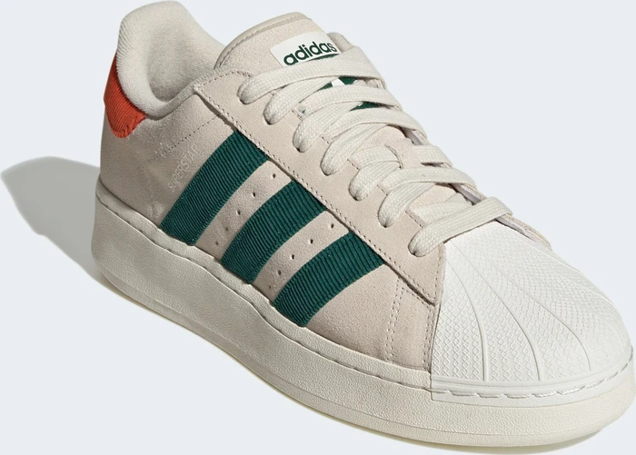 adidas Superstar XLG aluminium/collegiate green/preloved red (Herren)