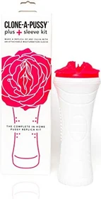Clone-A-Willy Pussy Abdruck-Set mit Sleeve hot pink
