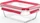 Emsa Clip&Close Glas rechteckig Aufbewahrungsbehälter 850ml rot (N1040800)