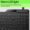 HP 400 Backlit Wired Keyboard, Jet Black, LEDs weiß, USB, DE Vorschaubild