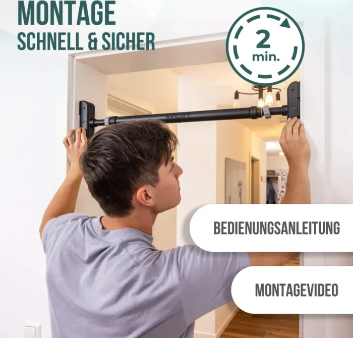 Pullup & Dip Türreck Teleskop Klimmzugstange