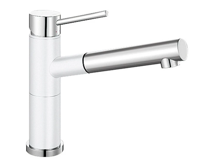 Blanco Alta-S Compact HD silgranitweiß/chrom