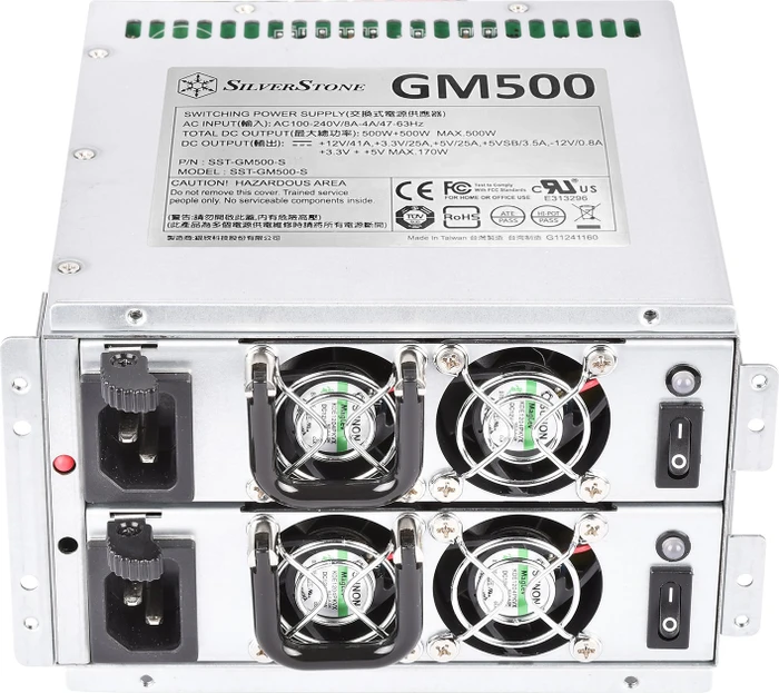 SilverStone Gemini GM500-S Silver 500W, ATX 2.4