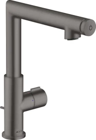 Hansgrohe Axor Uno Waschbeckenarmatur Select 220 mit Zugstangen-Ablaufgarnitur brushed black chrome