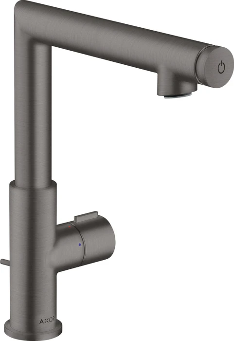 Hansgrohe Axor Uno Waschbeckenarmatur Select 220 mit Zugstangen-Ablaufgarnitur brushed black chrome