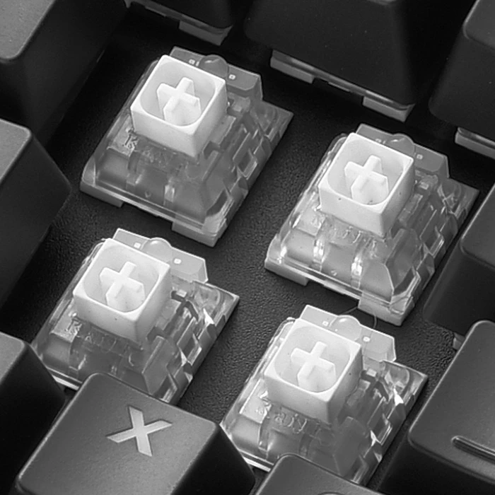 Sharkoon Skiller SGK60, LEDs RGB, Kailh Box WHITE, USB, US