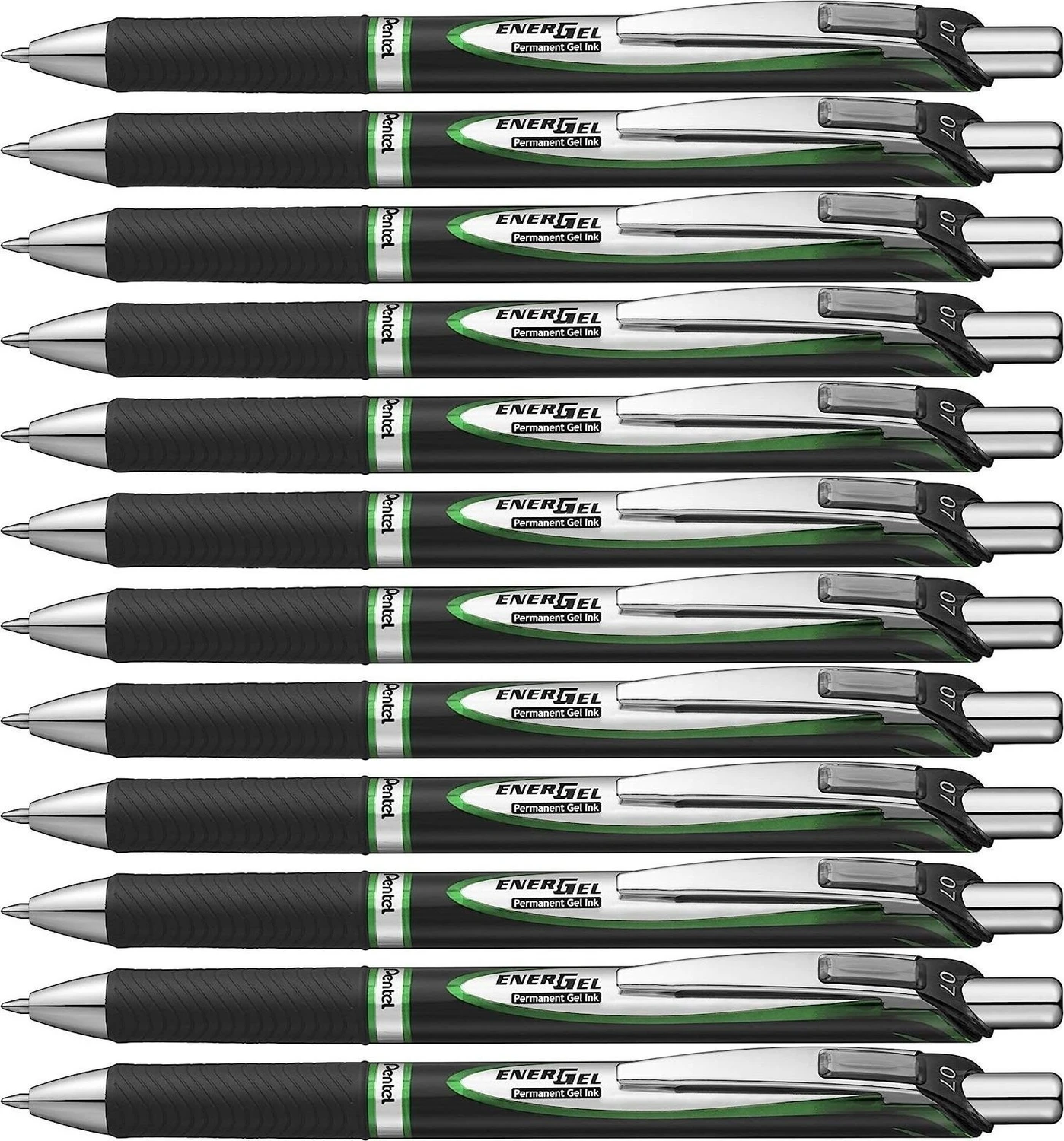 Pentel EnerGel Document Gel-Tintenroller – 2 Stück, Schwarz, Dokumentenecht, Wasserfest, ISO-zertifiziert