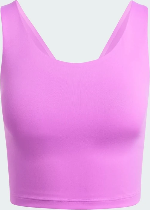 adidas All Me Medium-Support Long Line Bra Tanktop Sport-BH purple burst (Damen)