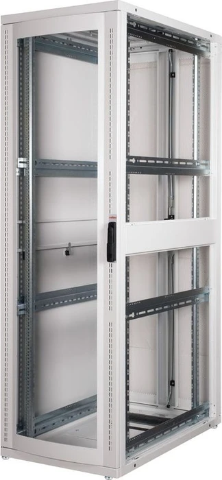 Roline / Secomp Pro Serie 19" Serverschrank 42HE, montiert, Glastür, IP20, RAL 7035, 1000mm tief