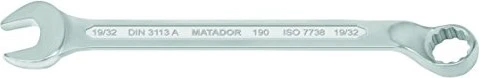 Matador 0190 Ring-Maulschlüssel zöllig, 19/32"x195mm