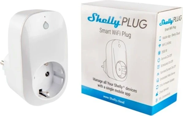 Shelly Wifi Smart Plug weiß, 3500W, Smart-Steckdose